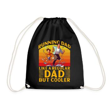 Courir papa comme un papa normal mais plus cool - Sac de sport léger - noir - Devant