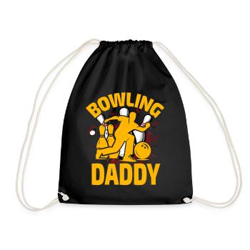 Bowling Papa - Turnbeutel - Schwarz - Vorne