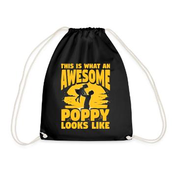 So sieht ein fantastischer Poppy aus - Turnbeutel - Schwarz - Vorne