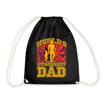 Le père le plus fort du monde - Sac de sport léger - noir - Devant