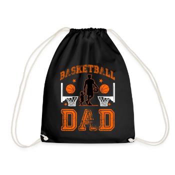 Basketball Dad - Drawstring Bag - black - Front