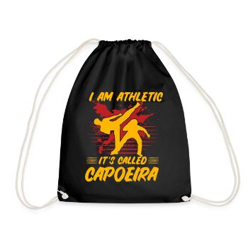 Je suis Athletic ça s’appelle Capoeira - Sac de sport léger - noir - Devant