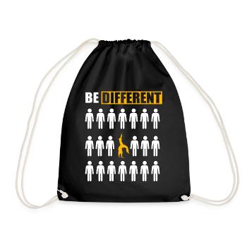 Be Different Capoeira - Sac de sport léger - noir - Devant