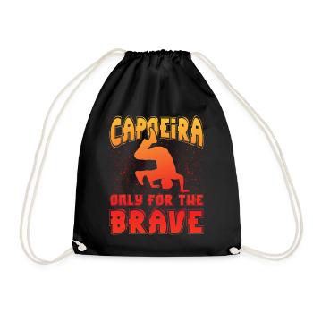 Capoeira only for the brave - Drawstring Bag - black - Front