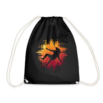 Capoeira - Drawstring Bag - black - Front