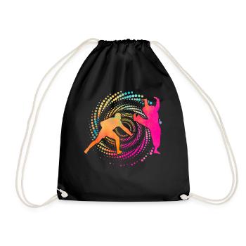 Capoeira - Drawstring Bag - black - Front