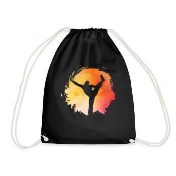 Capoeira - Drawstring Bag - black - Front