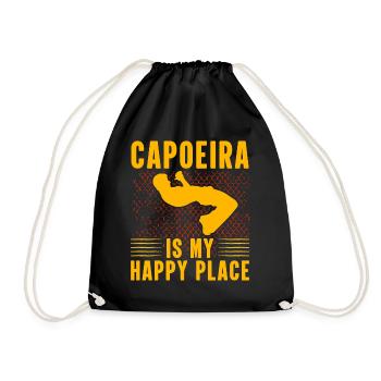 La capoeira est mon endroit préféré - Sac de sport léger - noir - Devant