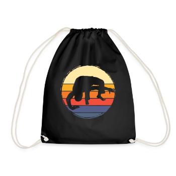 Capoeira - Drawstring Bag - black - Front