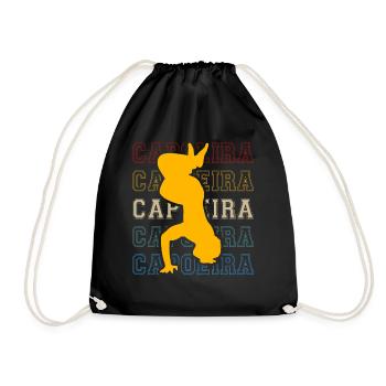 Capoeira - Drawstring Bag - black - Front
