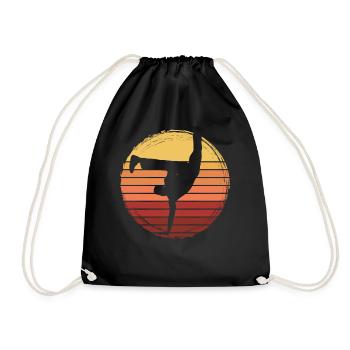 Capoeira - Drawstring Bag - black - Front