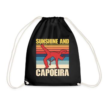 Sunshine and Capoeira - Drawstring Bag - black - Front