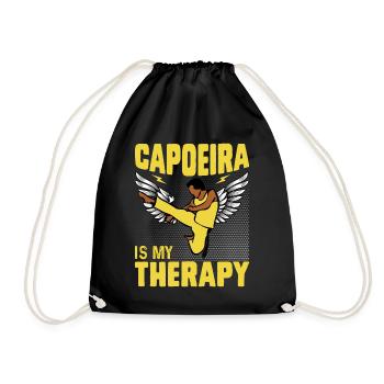 La capoeira est ma thérapie - Sac de sport léger - noir - Devant