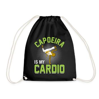 Capoeira ist mein Cardio - Turnbeutel - Schwarz - Vorne