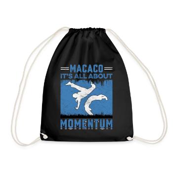 Macaco it's all about Momentum - Drawstring Bag - black - Front