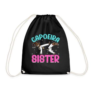 Capoeira Schwester - Turnbeutel - Schwarz - Vorne