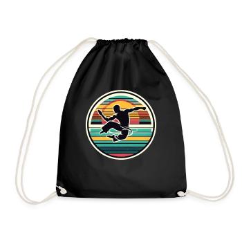 Capoeira - Drawstring Bag - black - Front