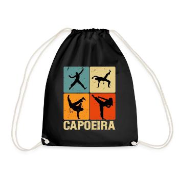Capoeira - Drawstring Bag - black - Front
