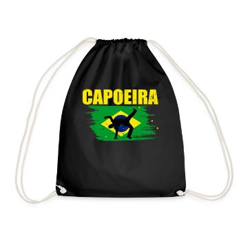 Capoeira - Drawstring Bag - black - Front