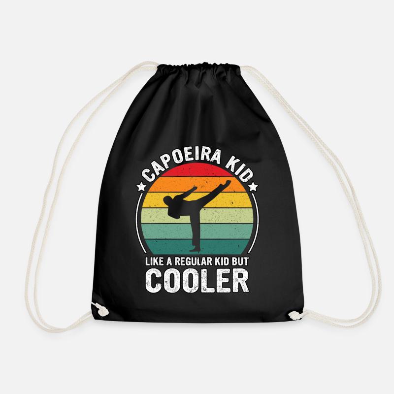 Capoeira wie ein normales Kind, aber cooler - Turnbeutel - Schwarz