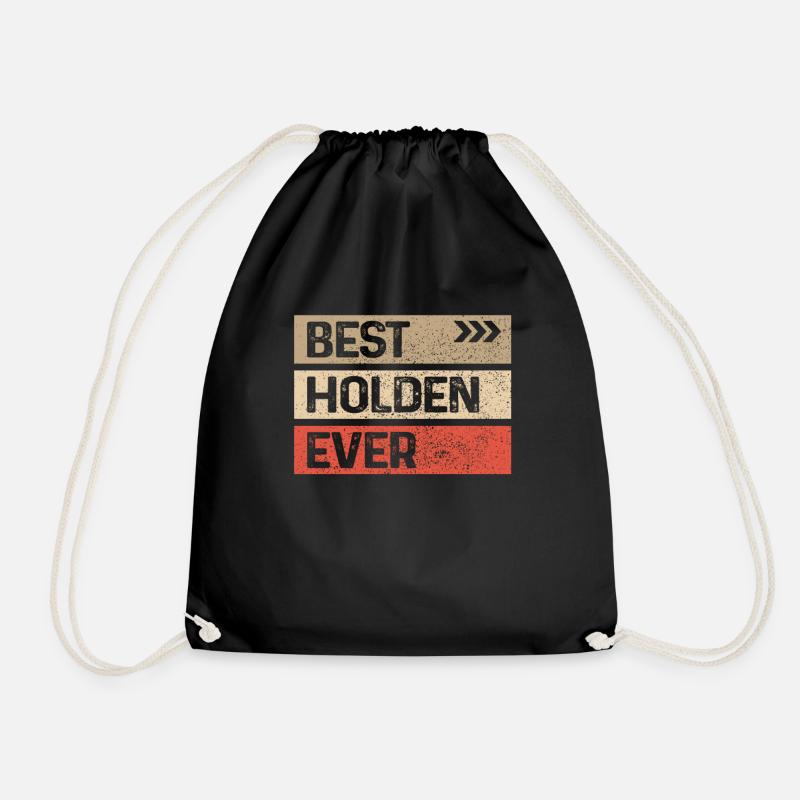 Best Holden Ever Funny Name Holden - Drawstring Bag - black