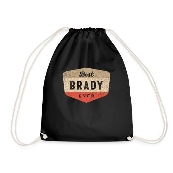 Bester Brady aller Zeiten Lustiger Name Brady - Turnbeutel - Schwarz - Vorne