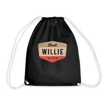 Bester Willie aller Zeiten Lustiger Name Willie - Turnbeutel - Schwarz - Vorne