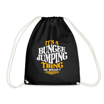 Es ist ein Bungee-Jumping-Ding - Jungee Jumper - Turnbeutel - Schwarz - Vorne