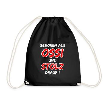 Né en tant qu’Ossi et fier de l’être ! - Sac de sport léger - noir - Devant