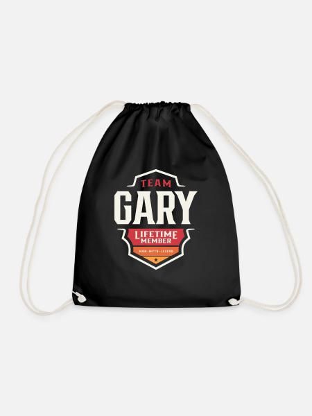 Team Gary Lebenslanges Mitglied Lustiger Name Gary - Turnbeutel - Schwarz