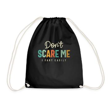 Don’t Scare Me - Drôle et sarcastique - Sac de sport léger - noir - Devant