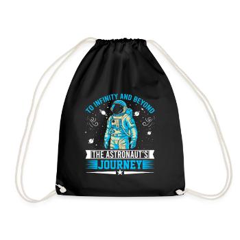 Vers l’infini et au-delà – le voyage de l’astronaute ! - Sac de sport léger - noir - Devant