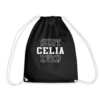 La meilleure Celia jamais personnalisée Nom Celia - Sac de sport léger - noir - Devant