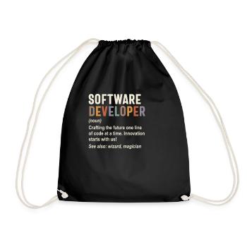 Développeur de logiciels - Façonner l’avenir avec le code - Sac de sport léger - noir - Devant