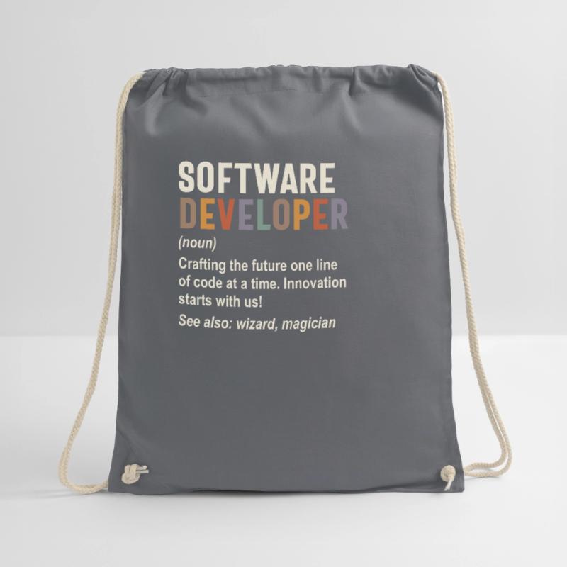 Software Developer - Crafting the Future with Code Drawstring Bag