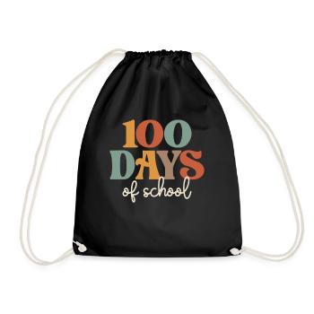 Groovy 100 jours d’école - Rétro pour les enfants Enseignant - Sac de sport léger - noir - Devant