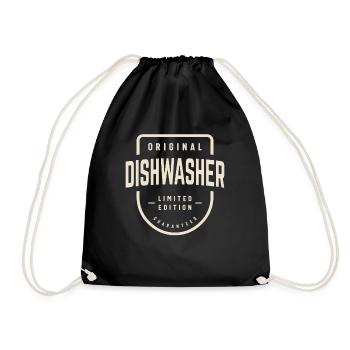 Style classique pour lave-vaisselle - Sac de sport léger - noir - Devant