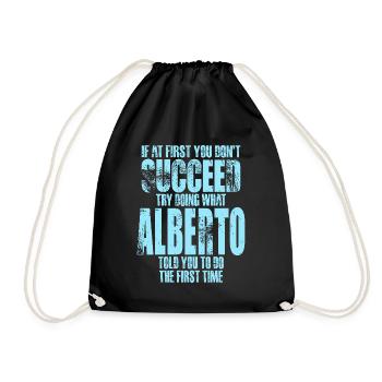 Nom Alberto - Sac de sport léger - noir - Devant