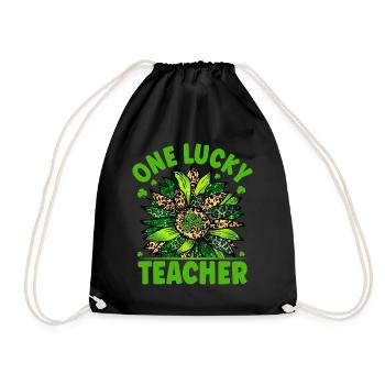 Un enseignant chanceux - Sac de sport léger - noir - Devant