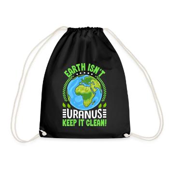 La Terre n’est pas Uranus, gardez-la propre - Sac de sport léger - noir - Devant