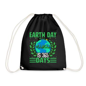 Le Jour de la Terre est de 365 jours - Sac de sport léger - noir - Devant