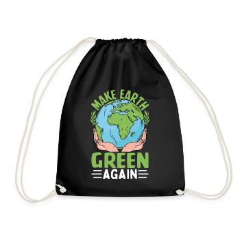 Rendre la Terre verte à nouveau - Sac de sport léger - noir - Devant