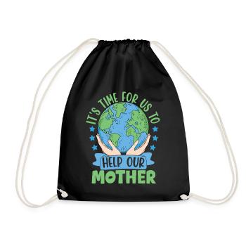 Il est temps pour nous d’aider notre Mère - Sac de sport léger - noir - Devant