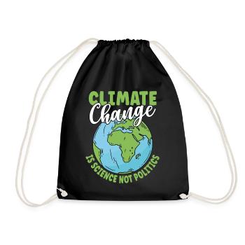 Le changement climatique est une science, pas une politique - Sac de sport léger - noir - Devant