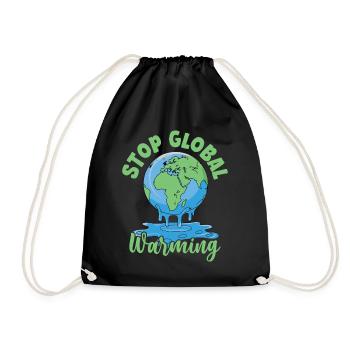 Stopper le réchauffement climatique - Sac de sport léger - noir - Devant