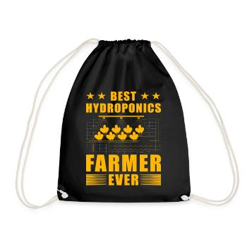 Best Hydroponics Farmer ever - Drawstring Bag - black - Front