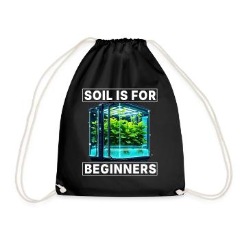 Soil is for Beginners - Drawstring Bag - black - Front