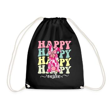 Joyeuses Pâques - Sac de sport léger - noir - Devant
