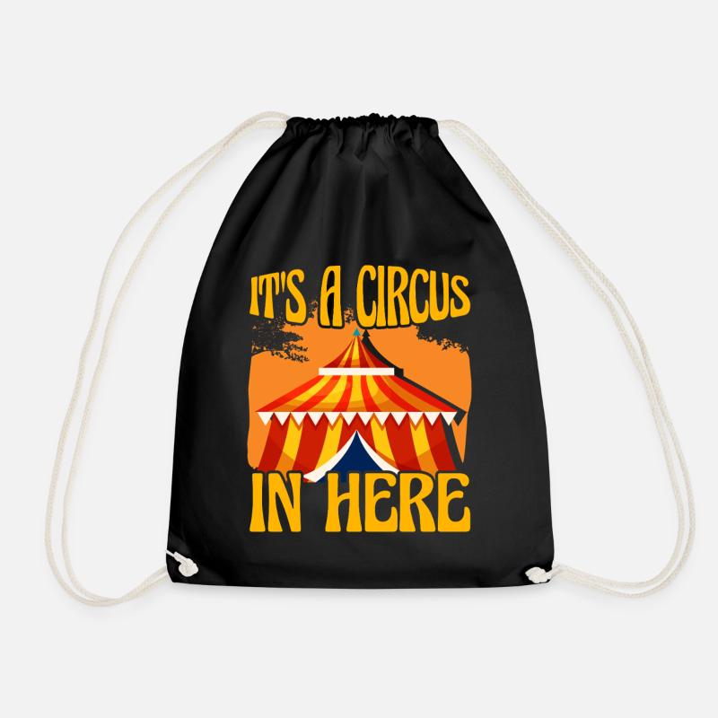 It's a Circus in here - Drawstring Bag - black