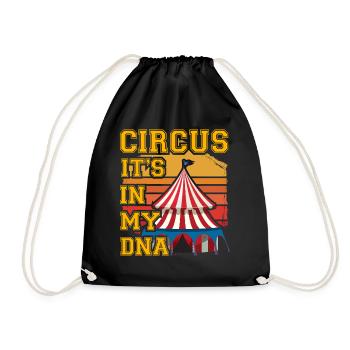 Circus it's in my DNA - Drawstring Bag - black - Front